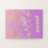 Unicorn in the Garden Gold ジグソーパズル (横)