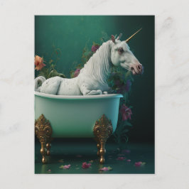 Unicorn in the Tubはがき ポストカード