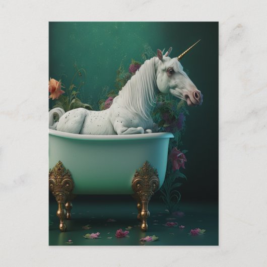 Unicorn in the Tubはがき ポストカード (正面)