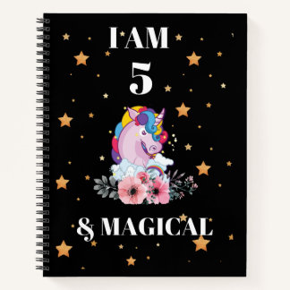 Unicorn Journal I am 5 & Magicalノートブック ノートブック