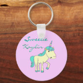 Unicorn Keychainを甘くカスタマイズ- キーホルダー (正面)