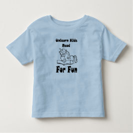 Unicorn Kids 読 Forおもしろいブラックロゴティー トドラーTシャツ