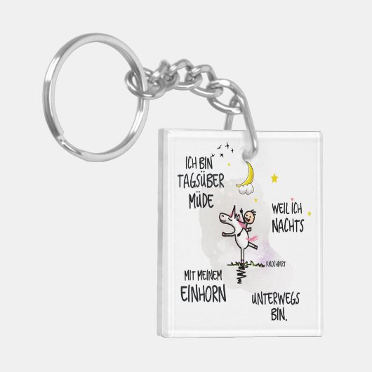 Unicorn - KnochiART キーホルダー (正面左)