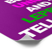 Unicorn Leprechaunポスタおもしろいーサイン ポスター (角)