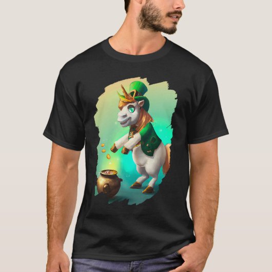 Unicorn Leprechaun  Unicorns St Patricks Day  1 Tシャツ (正面)