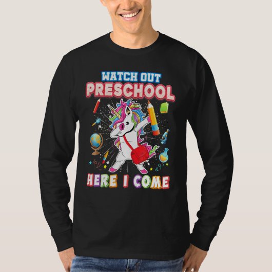 Unicorn Loをダブ来する幼稚園 Tシャツ (正面)
