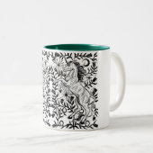 Unicorn Lore Block Print Mug ツートーンマグカップ (正面右)