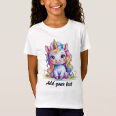 Unicorn Magic Tee – Personalized Name Tシャツ (正面)
