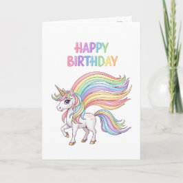 Unicorn Magical Birthday Card  カード