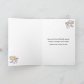 Unicorn Magical Birthday Card  カード (内部)