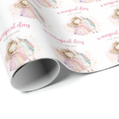 Unicorn Magical Day Birthday ラッピングペーパー (ロールコーナー)