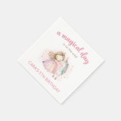 Unicorn Magical Day Birthday Party スタンダードカクテルナプキン (角)