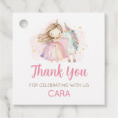 Unicorn Magical Day Birthday Party フェイバータグ (正面)