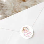 Unicorn Magical Day Birthday Party ラウンドシール