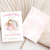 Unicorn Magical Day Birthday Party 招待状