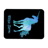 Unicorn Magnetに子供の名前を追加 マグネット (横)