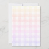 Unicorn Meadow Flower Four Ever Magical Birthday I 招待状 (裏面)