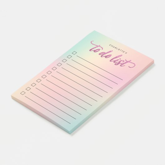 Unicorn Mixパターフェイクンのピンクグリッター一覧 ポストイット (アングル)