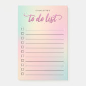 Unicorn Mixパターフェイクンのピンクグリッター一覧 ポストイット (正面)