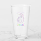 Unicorn Mom A Mothers Loveは魔法 タンブラーグラス (裏面)