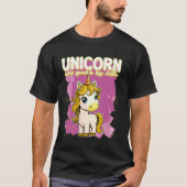 Unicorn More Sparkle Less Bitter Unicorn Tシャツ (正面)