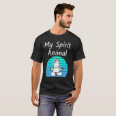 Unicorn My Spirit Animal Relaxing Mediation Yoga u Tシャツ (正面フル)
