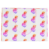 Unicorn Neon Gift Bag ラージペーパーバッグ (裏面)