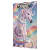 Unicorn Notebook, Magical Rainbow Stars Unicorn  クリップボード (左)