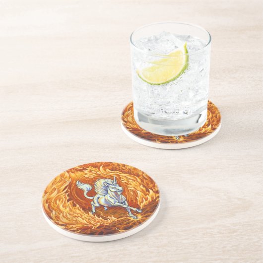 Unicorn of Fire Elementファンタジー コースター (側面)