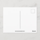 Unicorn Off White Patriotic USA Flag Mane Cartoon ポストカード (裏面)