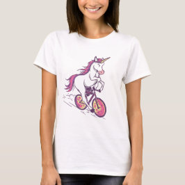 Unicorn on a Bicycle Tシャツ