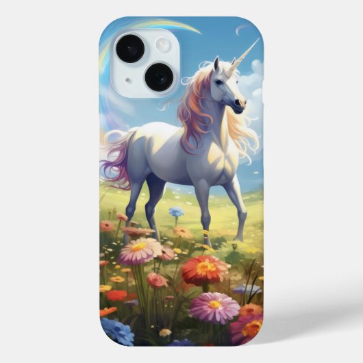 Unicorn on Meadow Case-Mate iPhoneケース (裏面)
