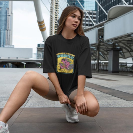 Unicorn On Turkey Cartoon Tシャツ