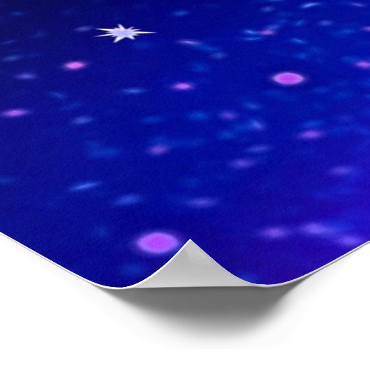 Unicorn outer space galaxy universe stars ポスター (角)