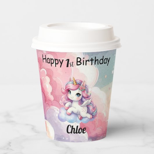 Unicorn Paper Cups 紙コップ (正面)