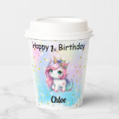 Unicorn Paper Cups 紙コップ (正面)