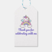 Unicorn Party Round Sticker ギフトタグ (正面)