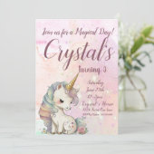 Unicorn Party, Unicorn 3rd Birthday 招待状 (スタンド正面)