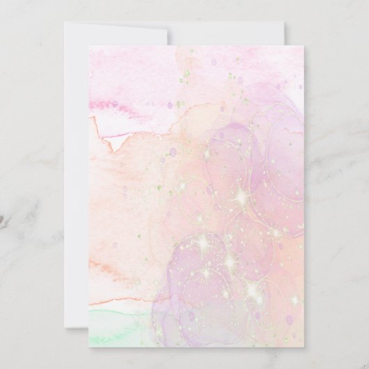 Unicorn Party, Unicorn 3rd Birthday 招待状 (裏面)