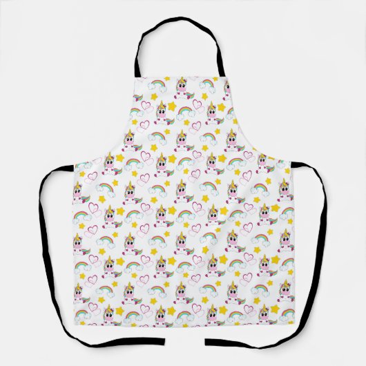 Unicorn pattern エプロン (正面)