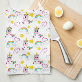 Unicorn pattern キッチンタオル (四つ折り)