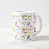 Unicorn pattern ジャンボコーヒーマグカップ (正面右)