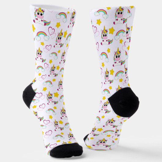Unicorn pattern ソックス (傾斜あり)