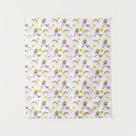 Unicorn pattern タペストリー (正面)
