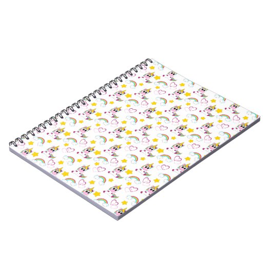 Unicorn pattern ノートブック (左側)