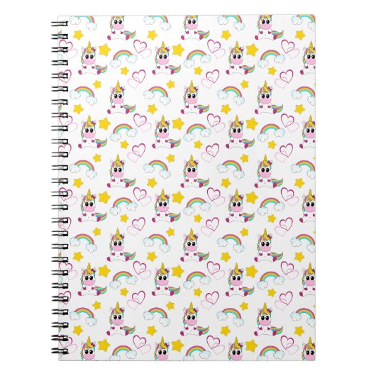Unicorn pattern ノートブック (正面)