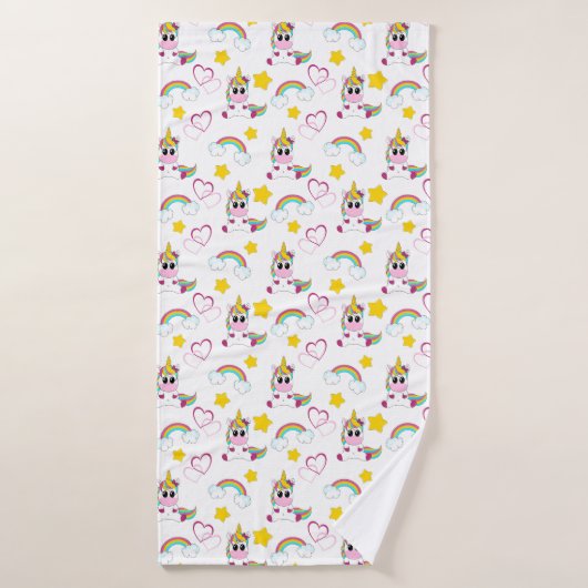 Unicorn pattern バスタオル (バスタオル)