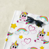 Unicorn pattern ビーチタオル (インサイチュ)