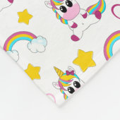 Unicorn pattern フリースブランケット (角)
