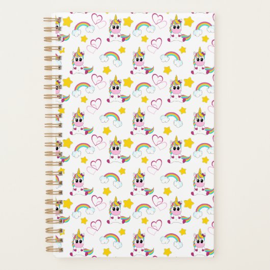 Unicorn pattern プランナー手帳 (正面)